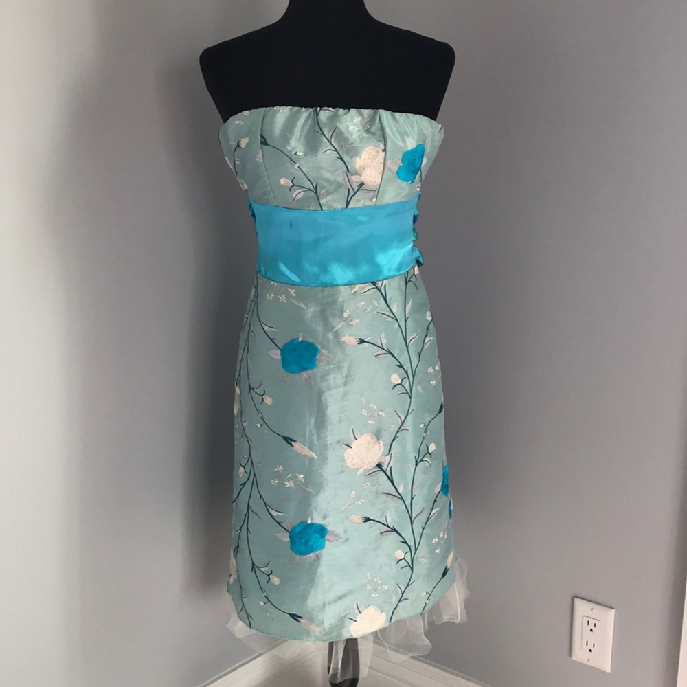 Floral embroidered dress.  Size 2